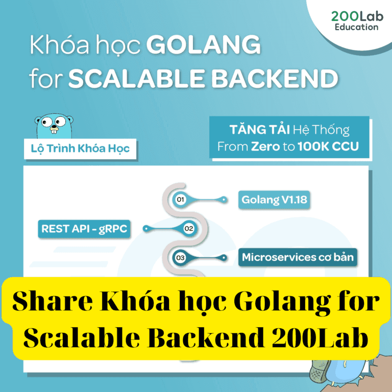 Khóa học Golang for Scalable Backend Cùng 200Lab