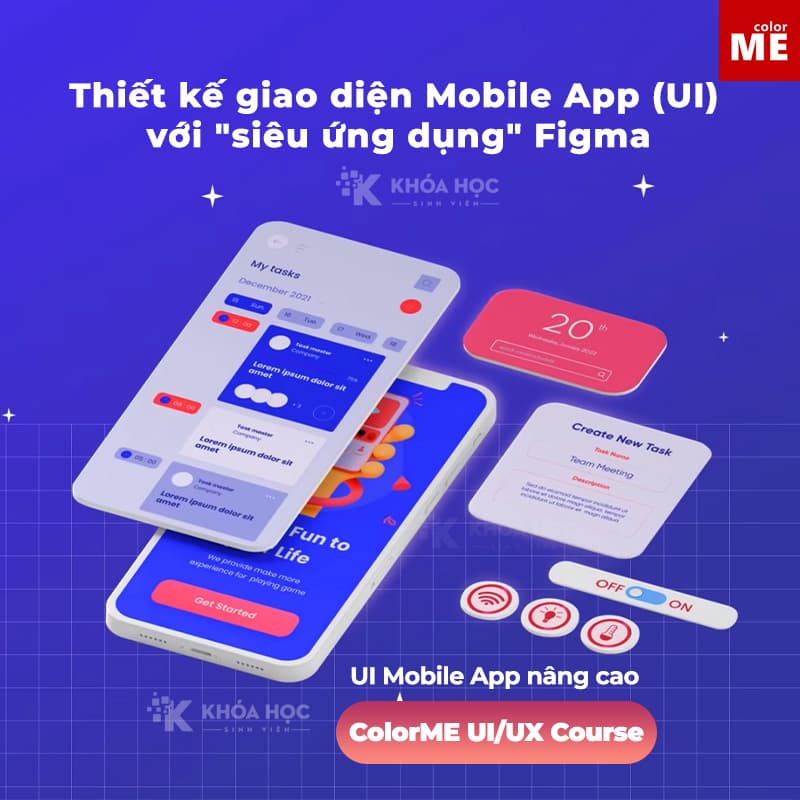 Thiết kế giao diện Mobile App (UI) với siêu ứng dụng Figma