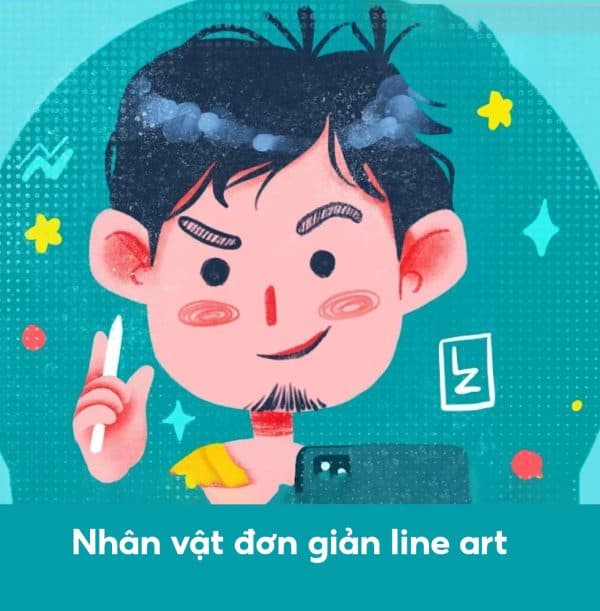 Khóa học nhân vật đơn giản line art