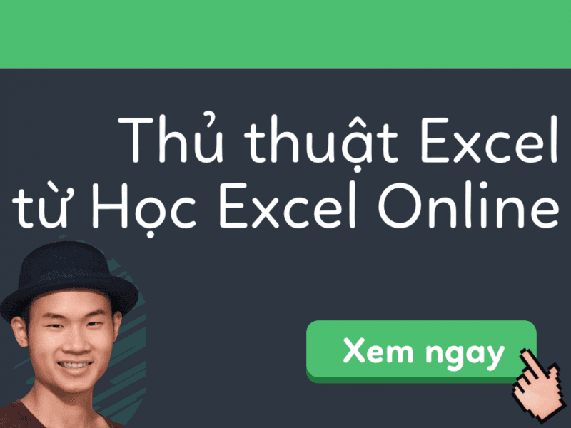 Thủ Thuật Excel Cùng Học Excel Online