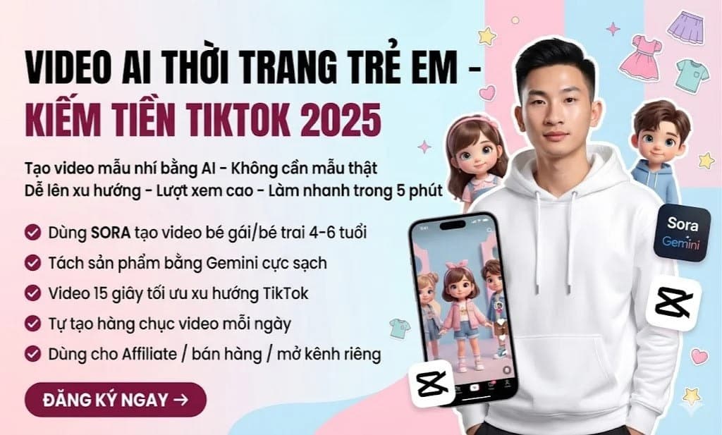 Khóa Học Tạo Video Thời Trang Trẻ Em Bằng AI Cùng Phan Đức Nho Khóa Học Tạo Video Thời Trang Trẻ Em Bằng AI Cùng Phan Đức Nho